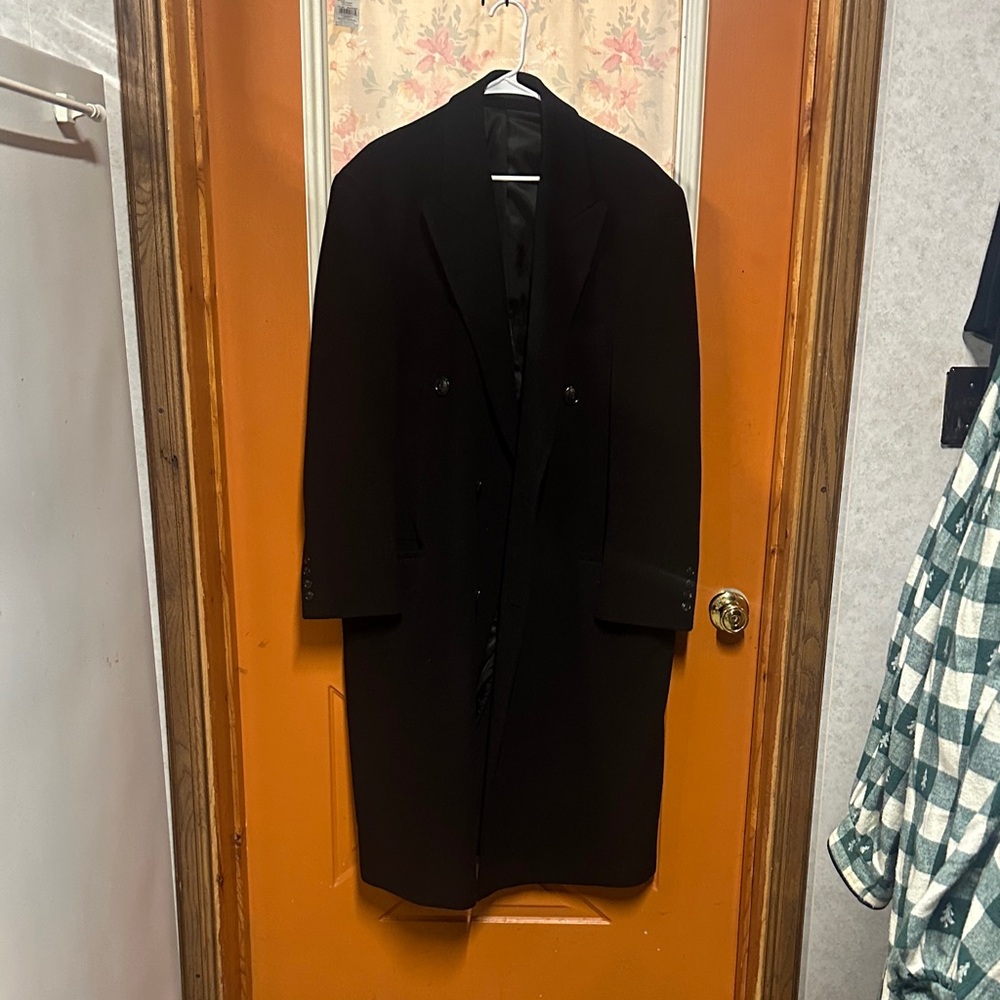 Ralph Lauren Men's Elegant Black Trench Coat